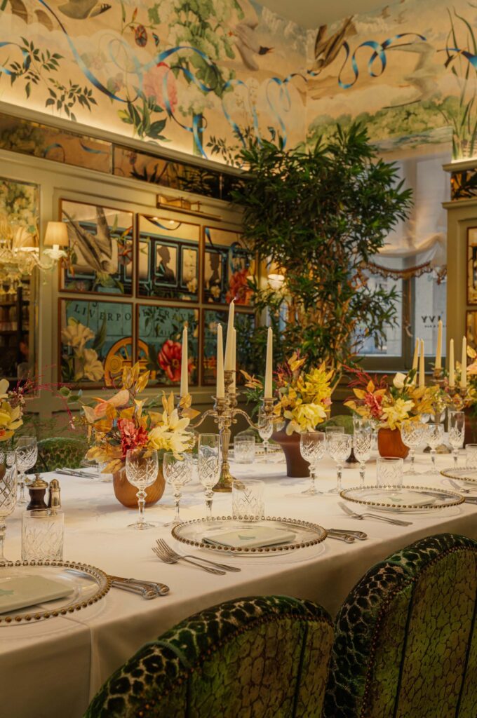 Private dining room at The Ivy Liverpool Brasserie
