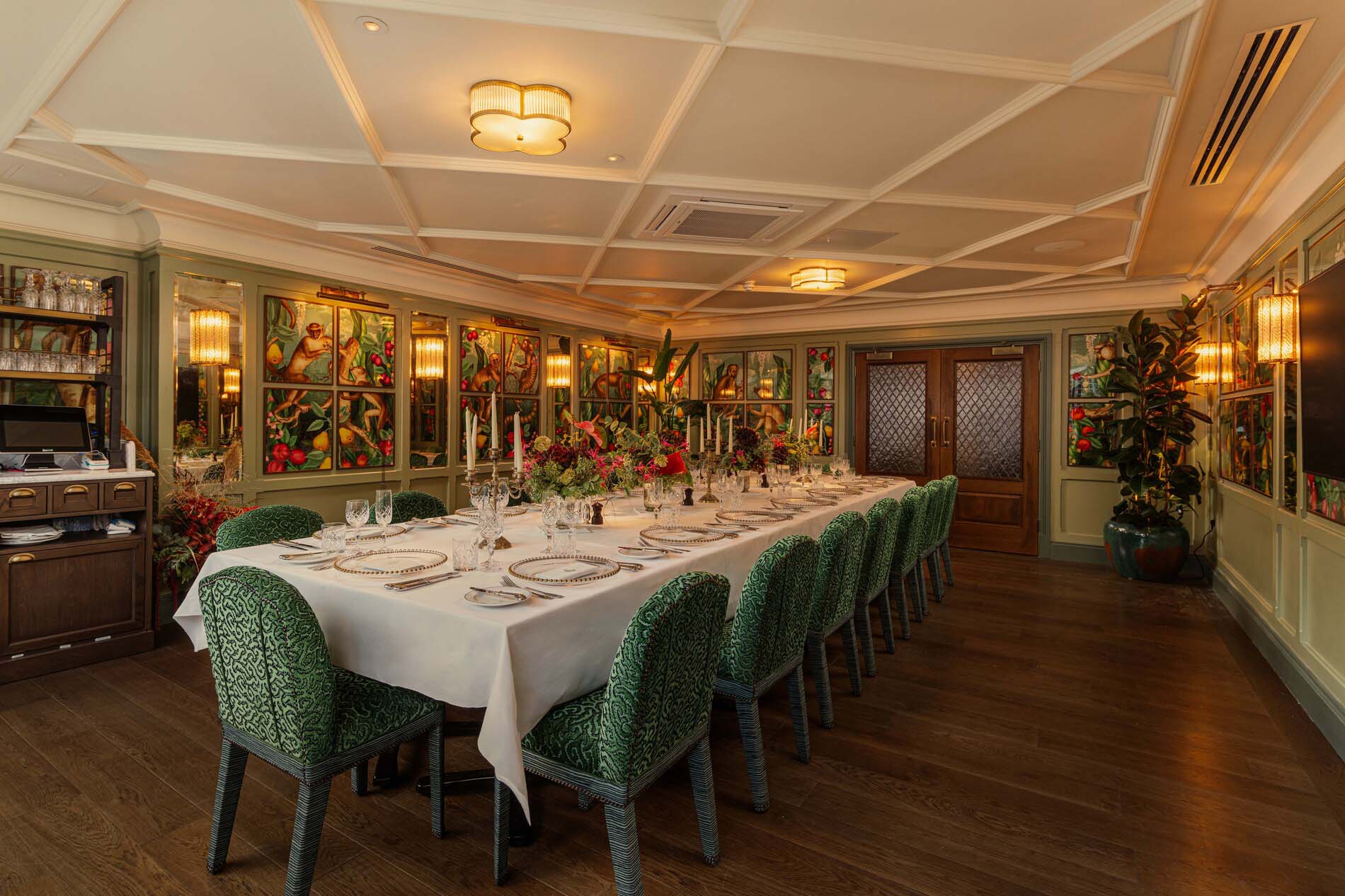 Private dining room at The Ivy Canterbury Brasserie.