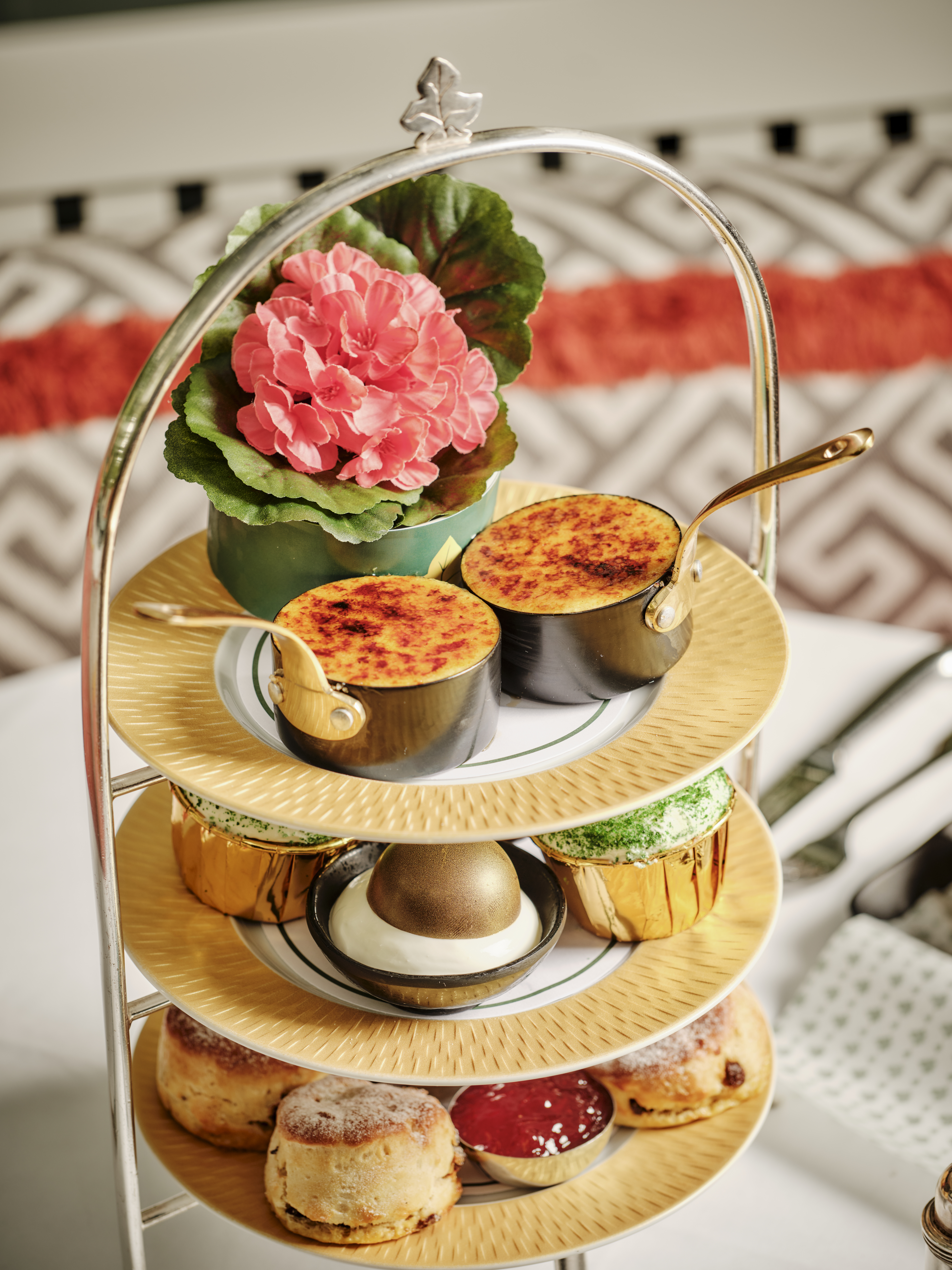 afternoon tea served at the ivy chelsea garden