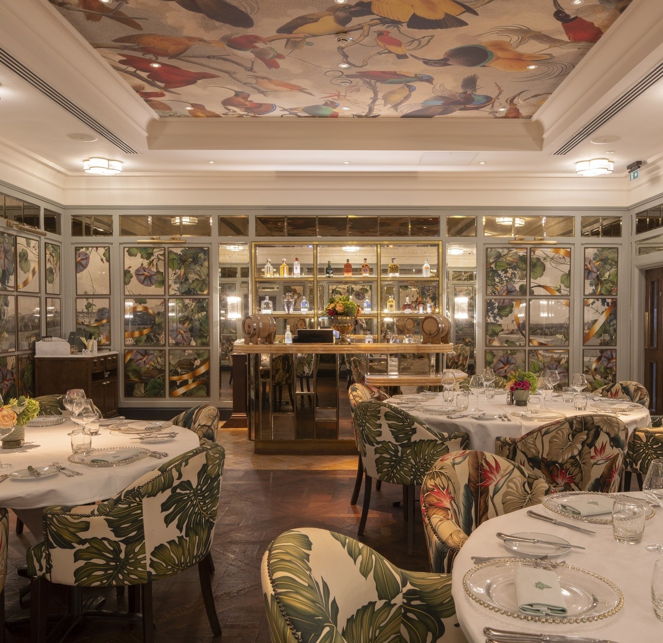 Private dining room at The Ivy Dawson Street in Dublin.