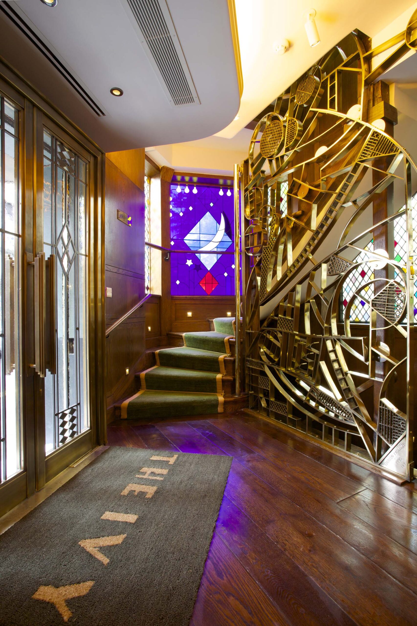 Staircase at The Original Ivy, West Street.