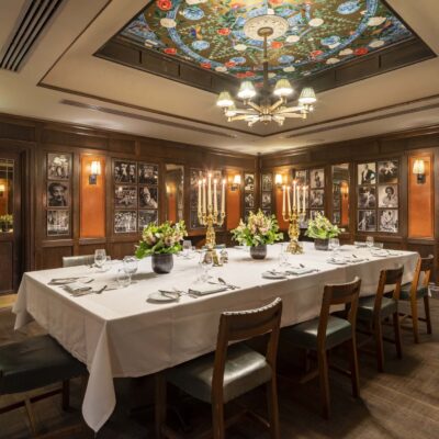 Interior of The Galatea Room at The Ivy Market Grill.
