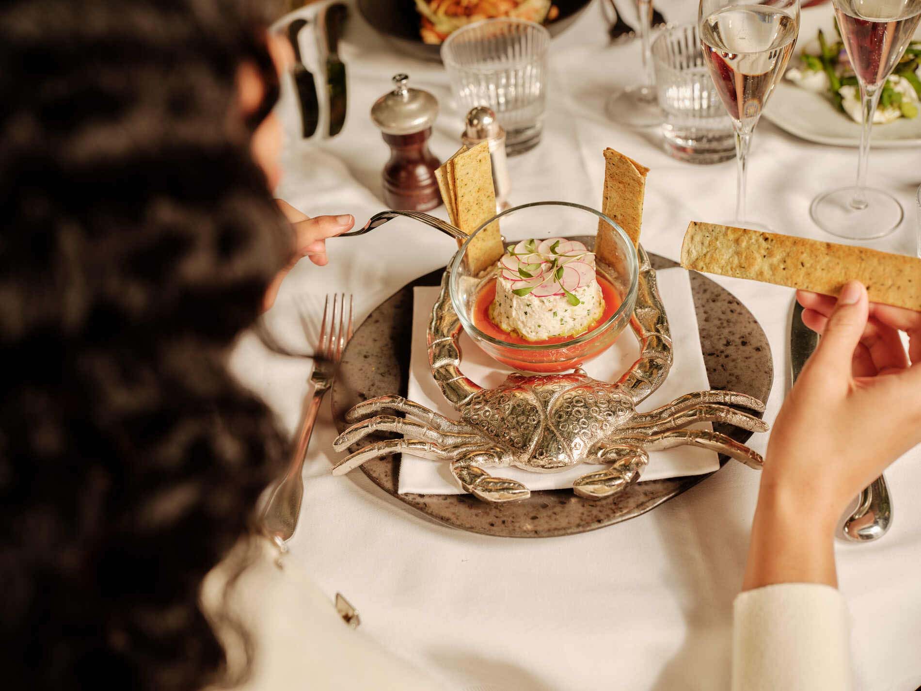 guest enjoying private dining event at the ivy canterbury