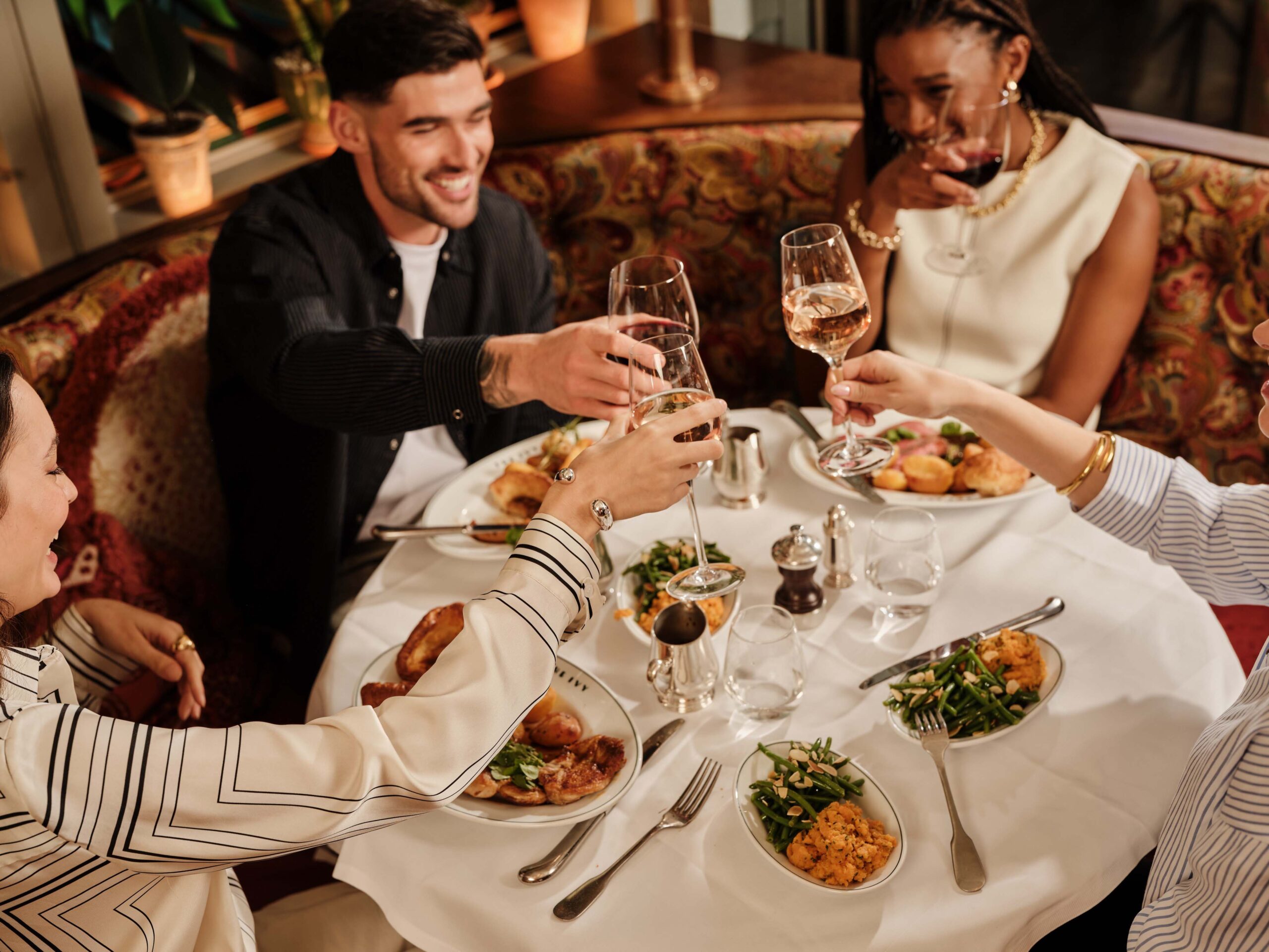 guests enjoying seasonal menu at the ivy glasgow