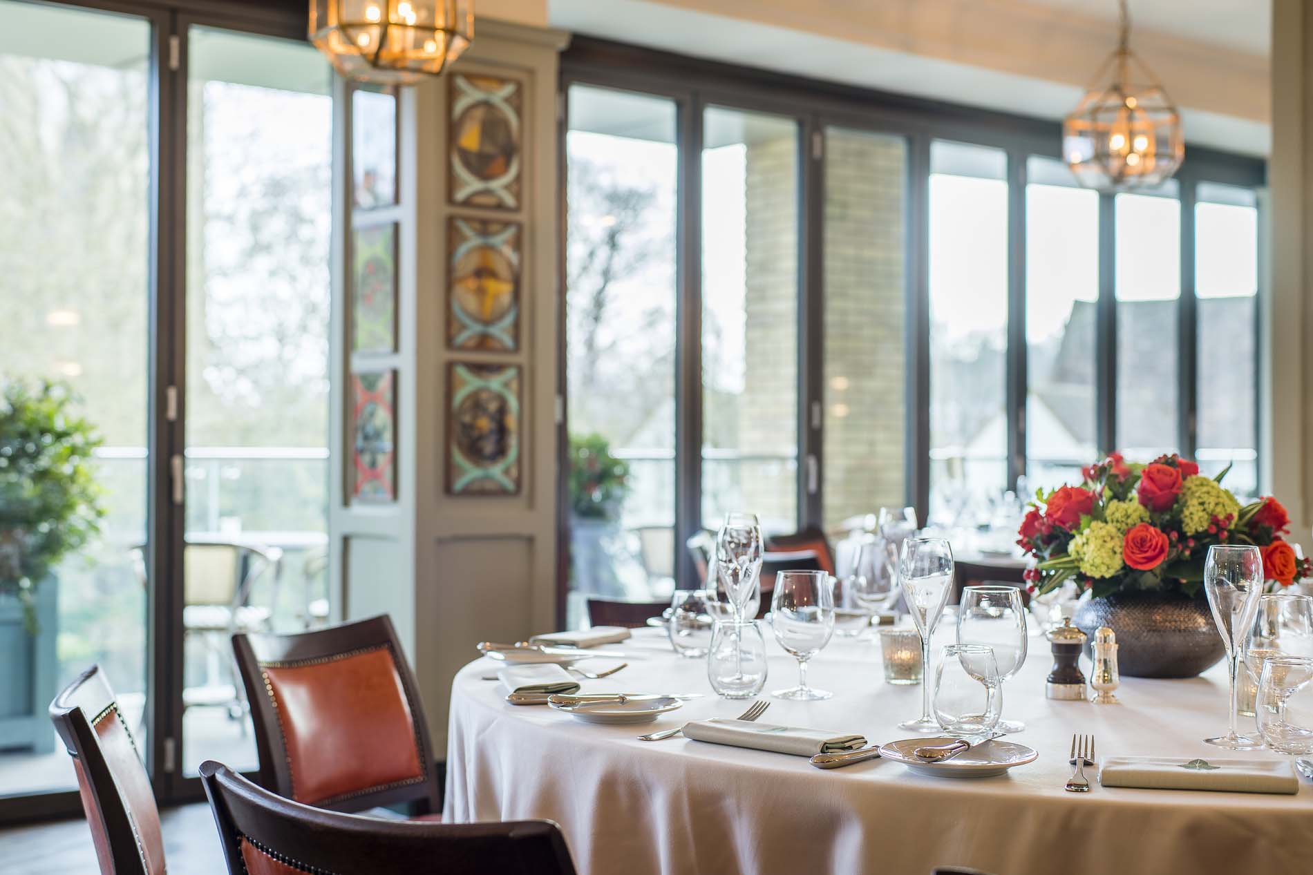 table setting at the ivy guildford