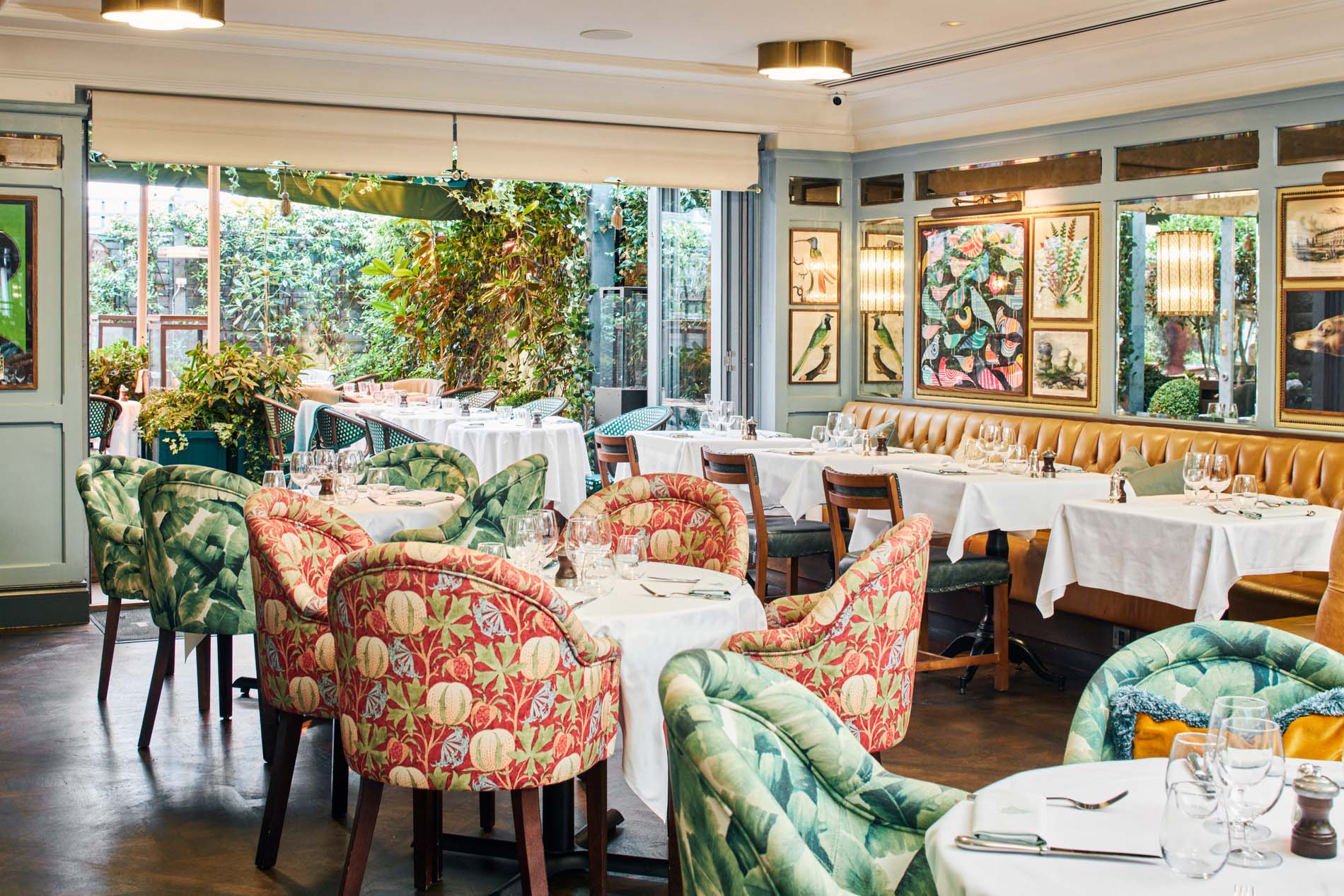 Interior of The Ivy Harrogate Brasserie and Garden.