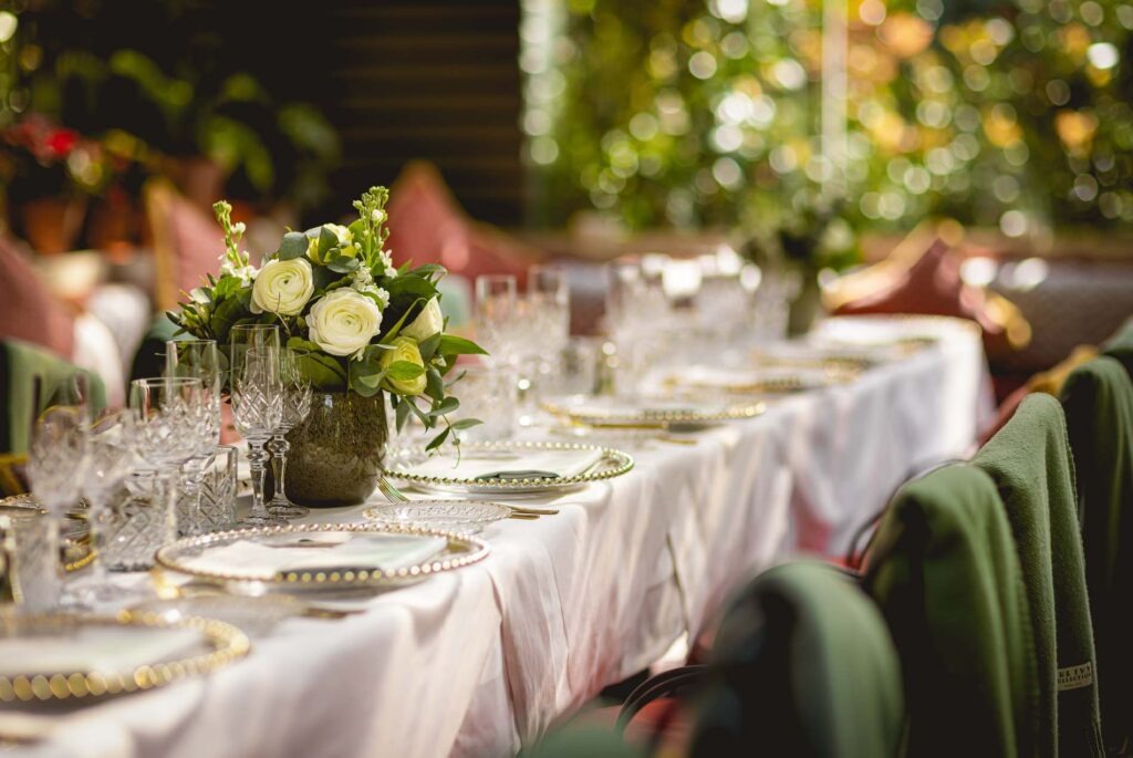Private dining room at The Ivy Chelsea Garden restaurant