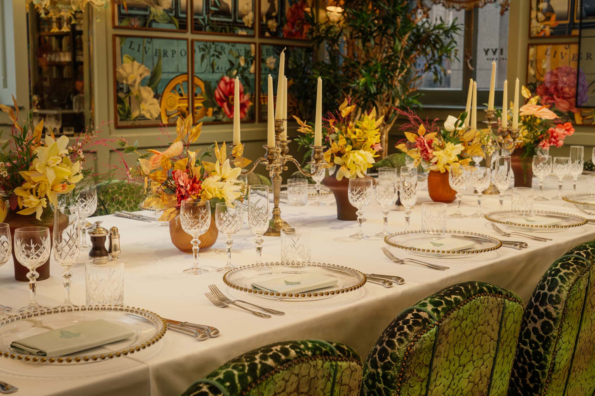 Private dining room at The Ivy Liverpool Brasserie