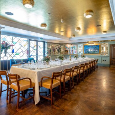 Private dining room at The Ivy Soho Brasserie.