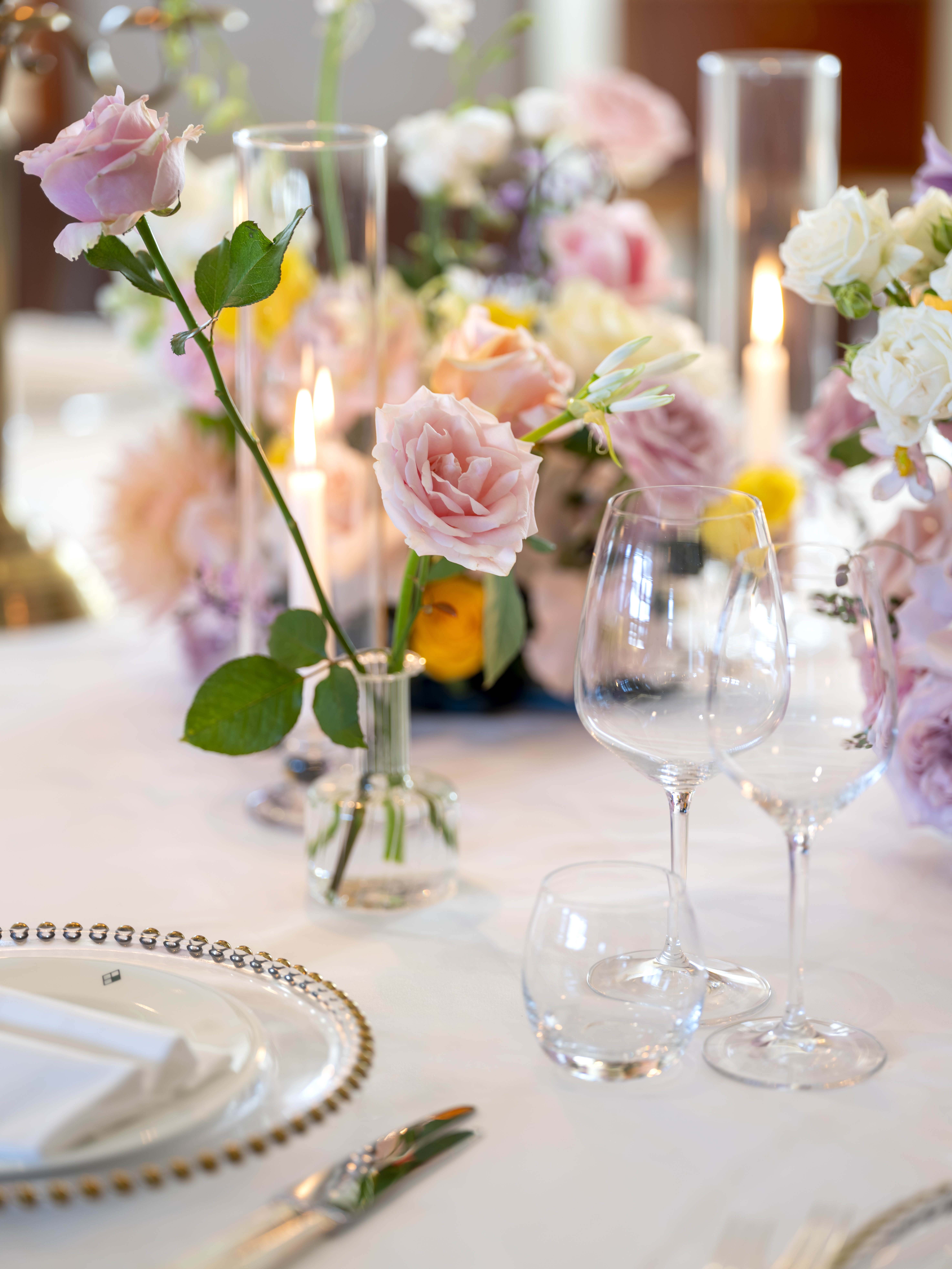 Table close up at The Loft of The Original Ivy.