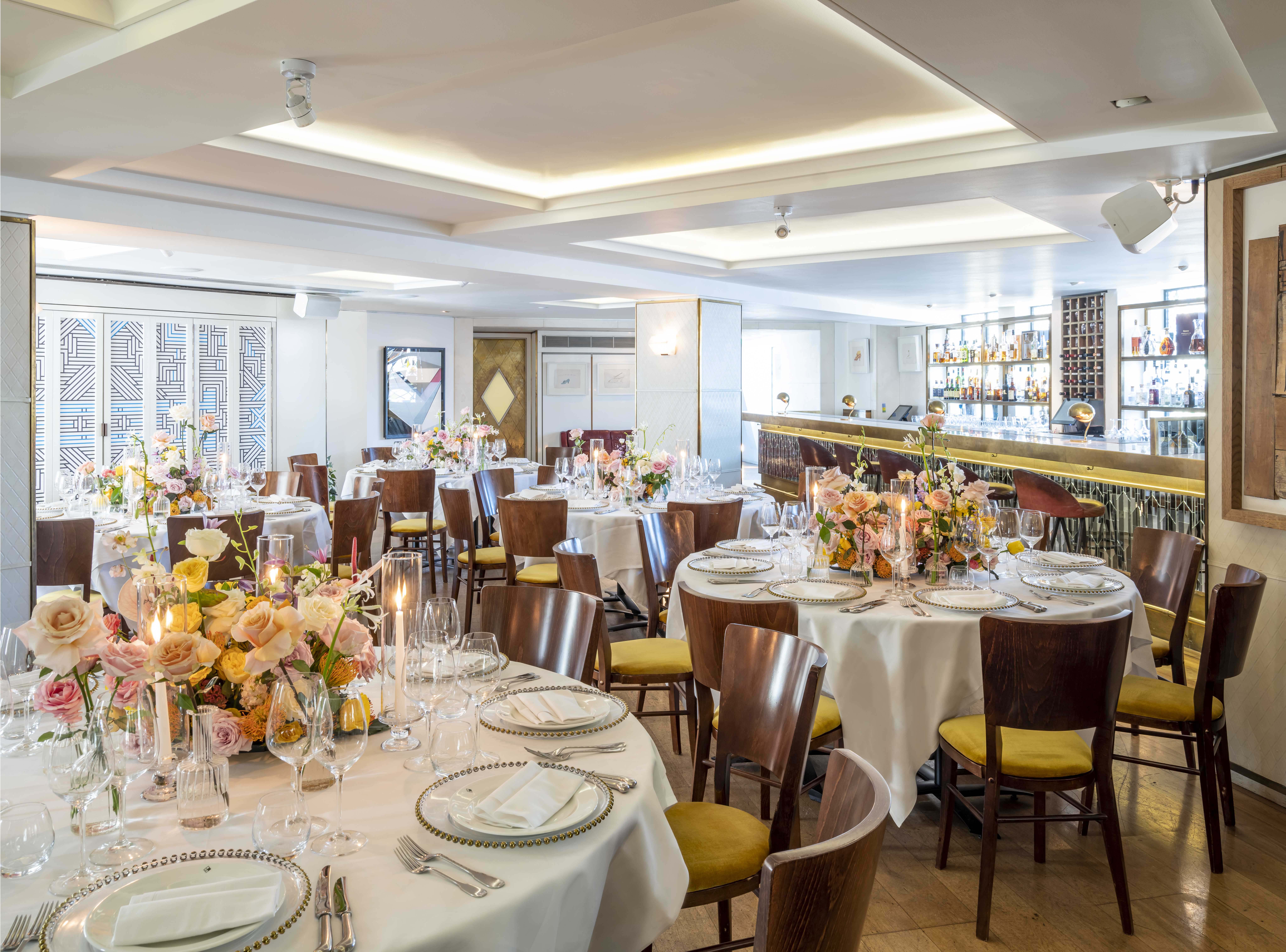 Interior of The Private Room at The Original Ivy.