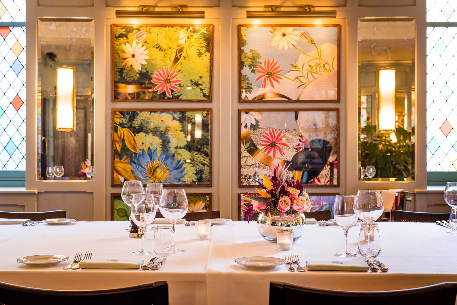 Interior of The Buttercross Room at The Ivy Winchester.