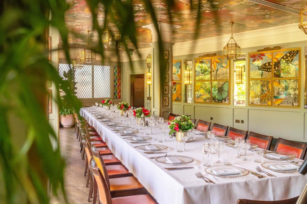 Private dining room at The Ivy Castle View.