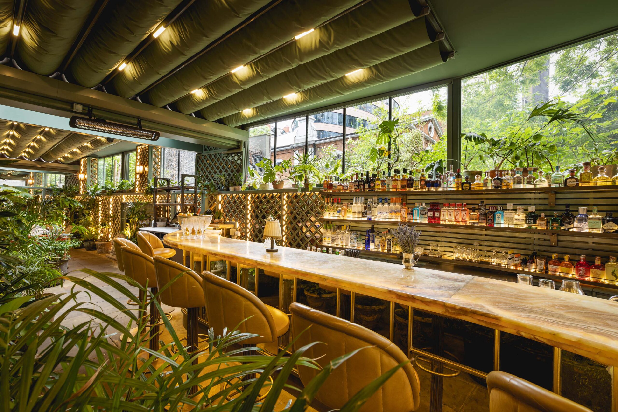 The Oasis Bar at The Ivy City Garden.