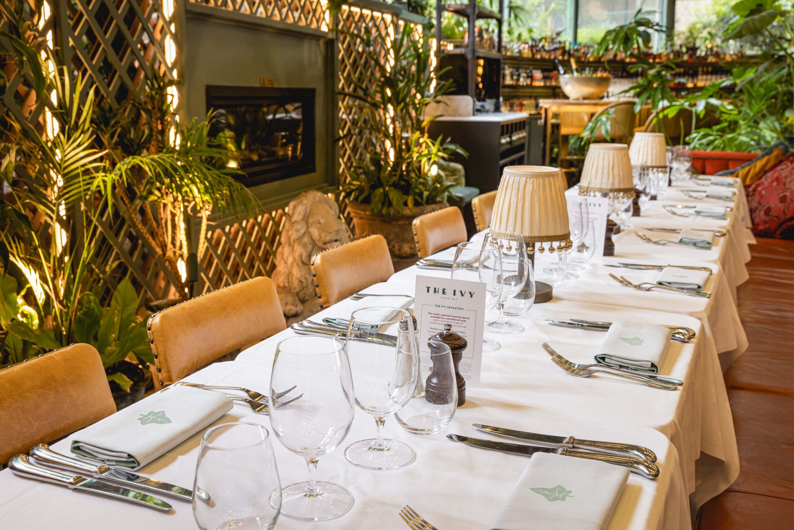 The Garden Room at The Ivy City Garden.