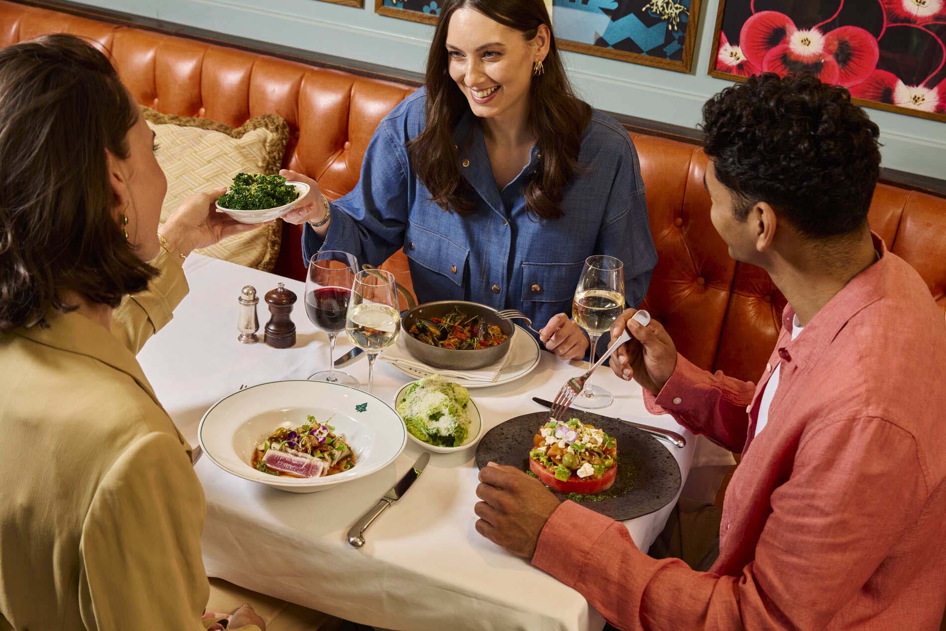 Private dining at The Ivy restaurants.
