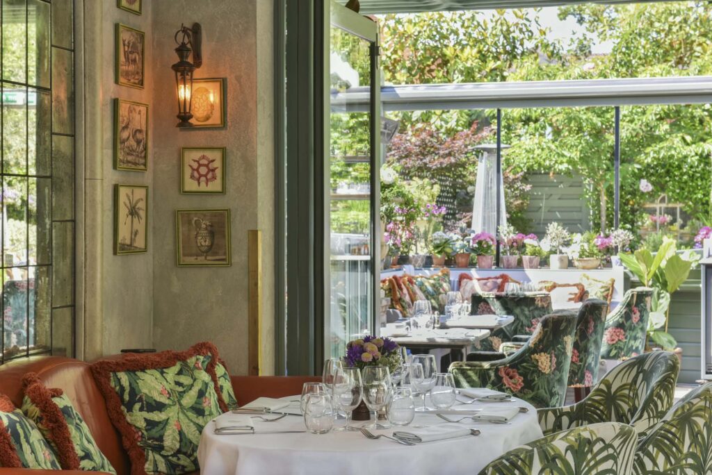 Interior of The Ivy Marlow restaurant.