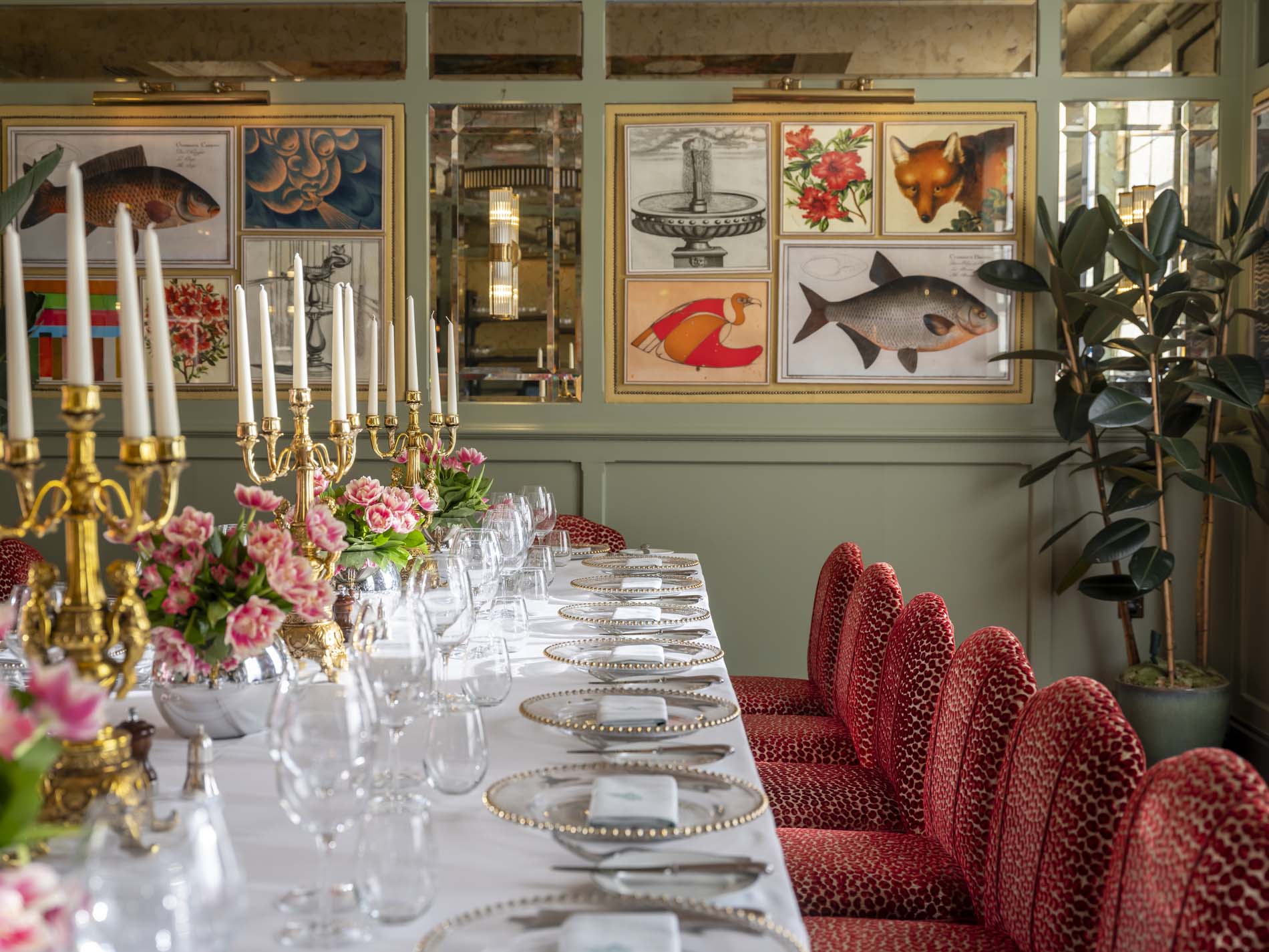 Private dining room at The Ivy Richmond.