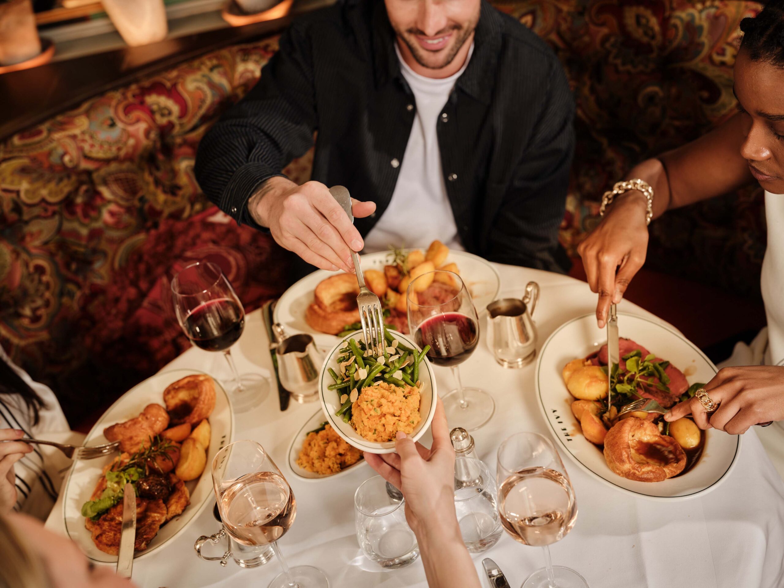 guests enjoying private dining event in chelteham
