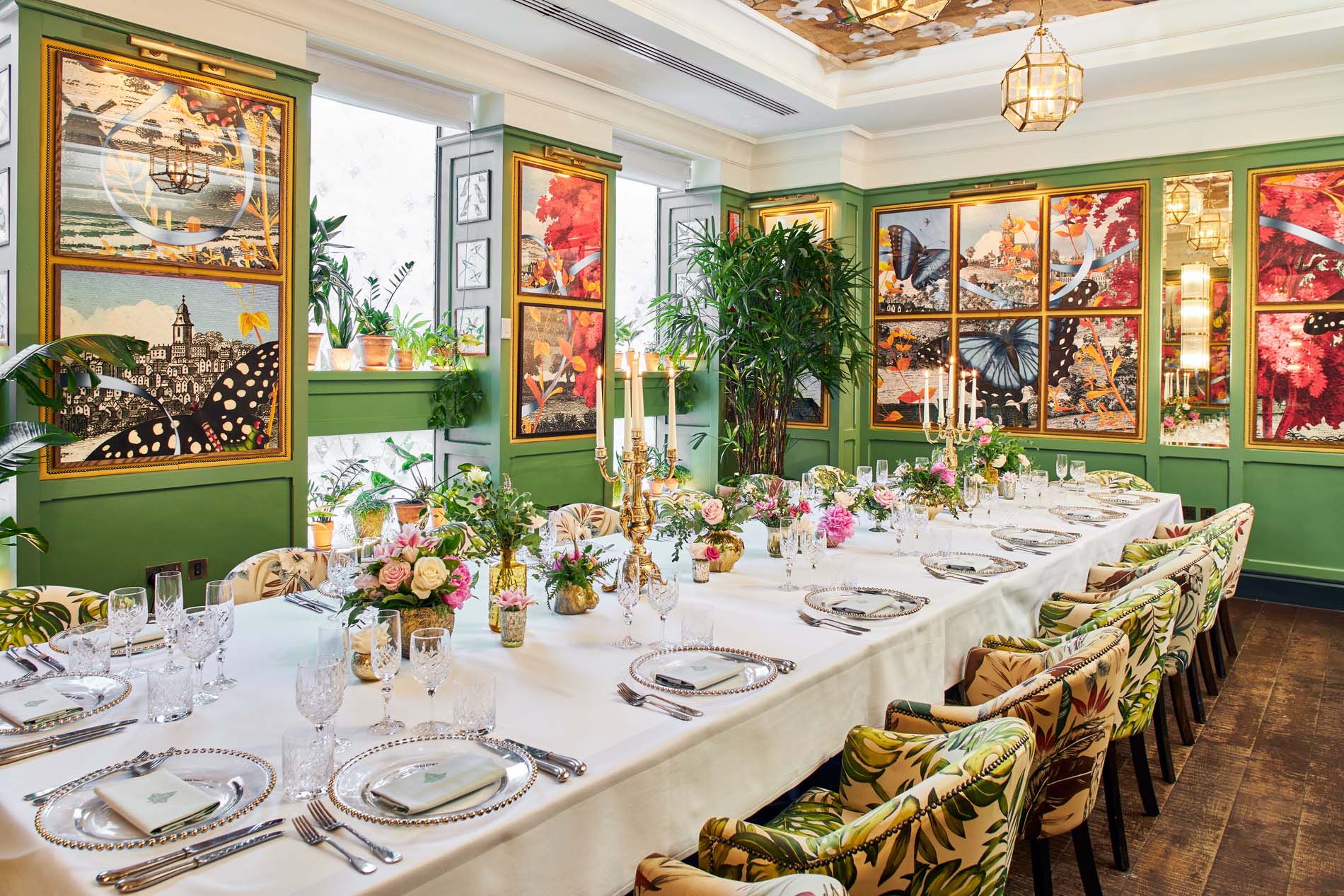 Private Dining Room at The Ivy Temple Row, Birmingham.