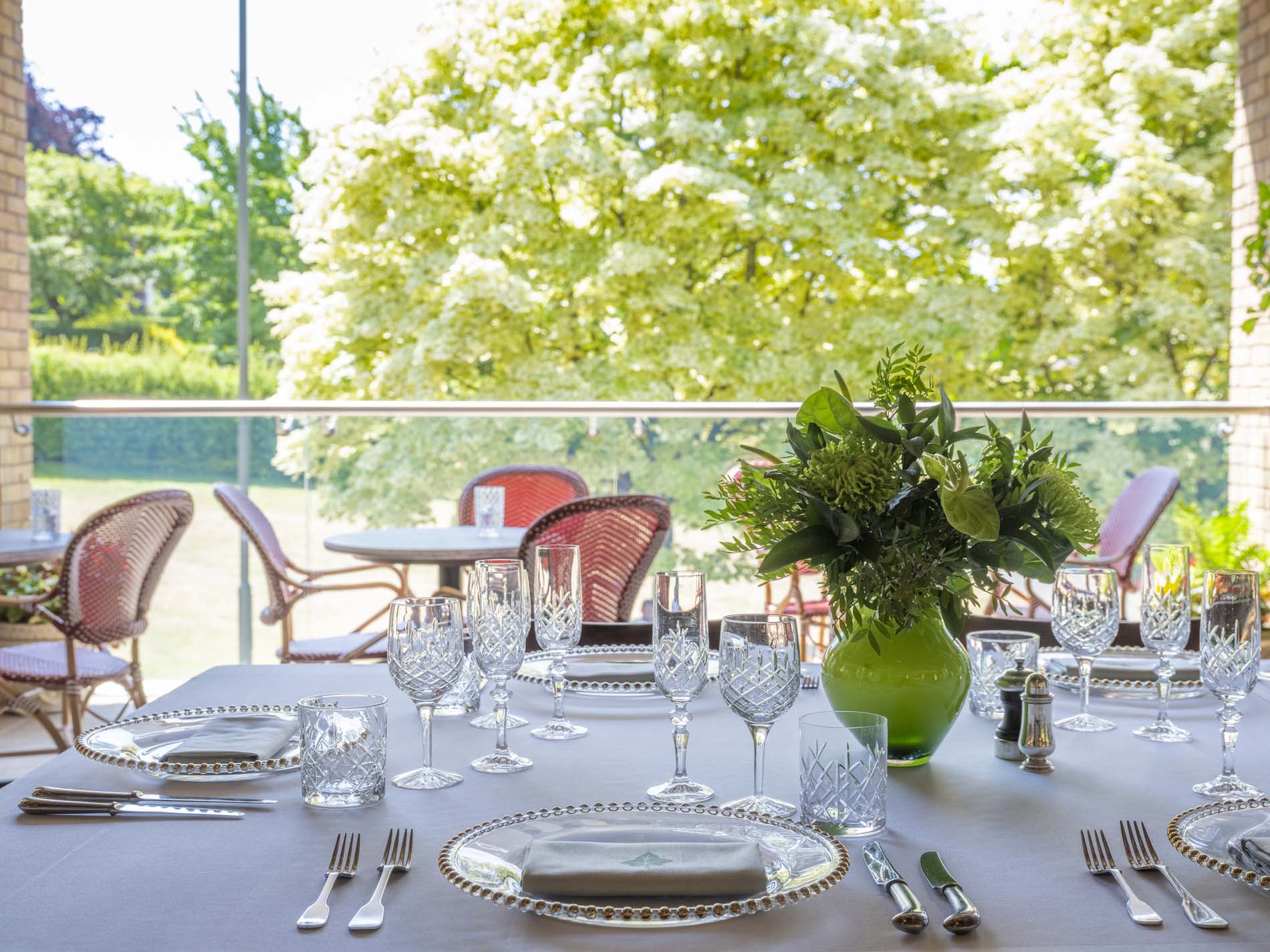 Private dining room at The Ivy Castle View.