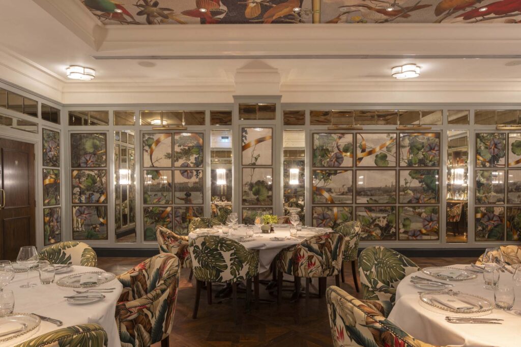 Private dining room at The Ivy Dawson Street restaurant in Dublin