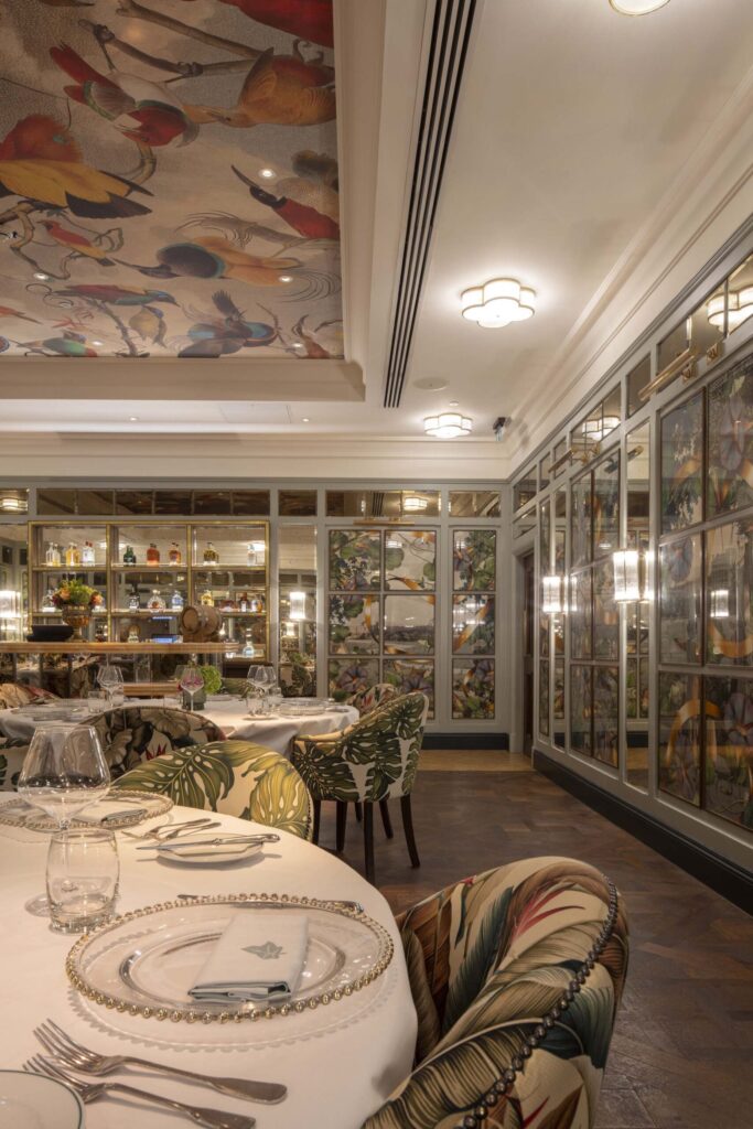 Private dining room at The Ivy Dawson Street restaurant in Dublin