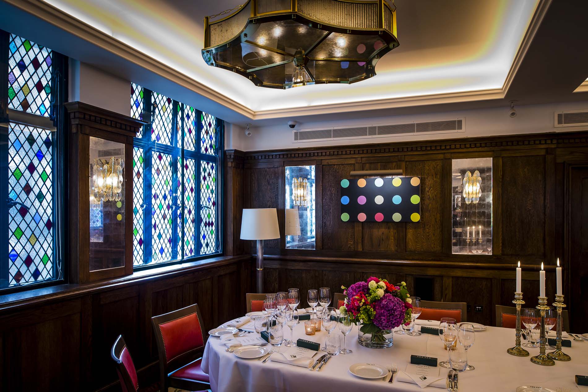 Interior of The Private Room at The Original Ivy.