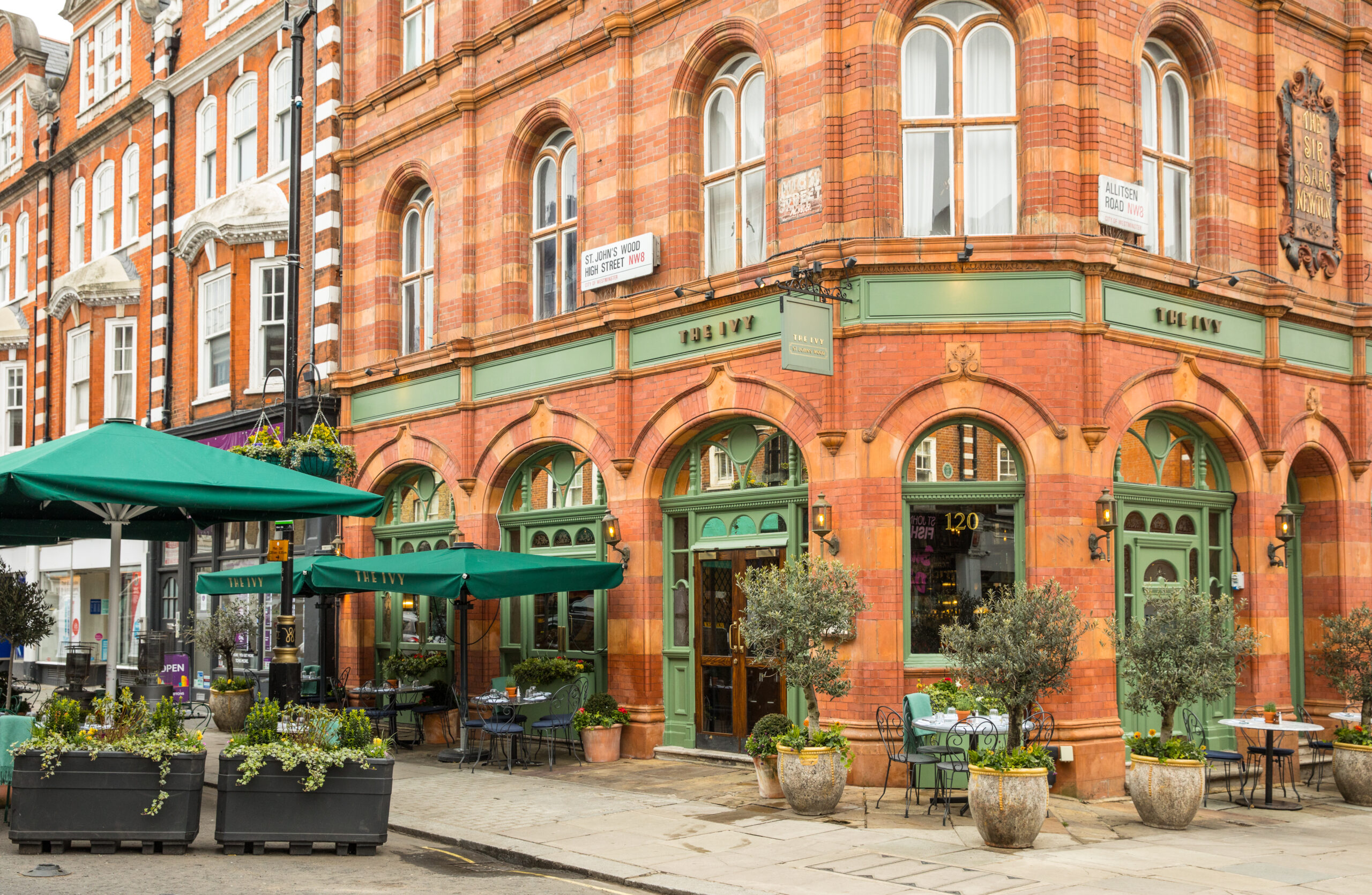 Exterior of The Ivy St John's Wood.