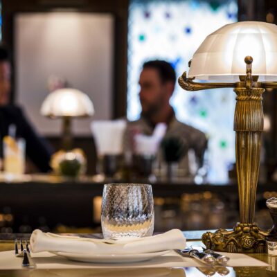Bar seating at The Original Ivy.