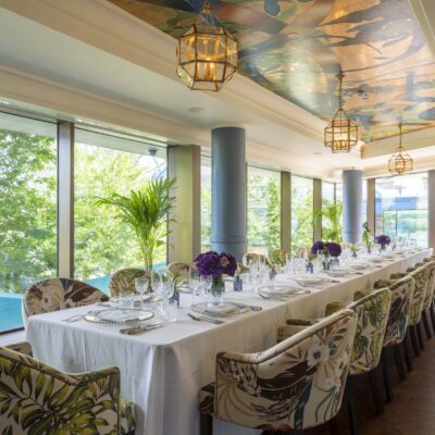 Interior of The View Room at The Ivy Tower Bridge.