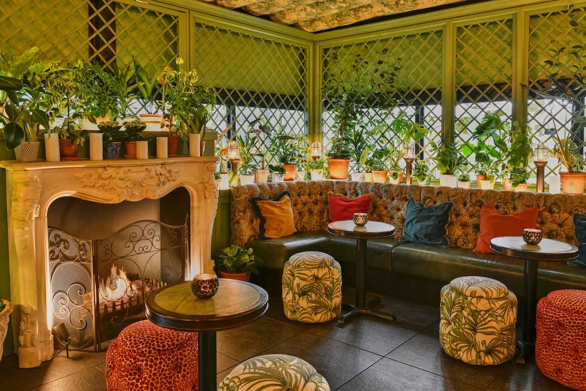 Skylight terrace at The Ivy Spinningfields, Manchester.