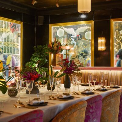 room set up, The Geisha Room at The Ivy Spinningfields Brasserie