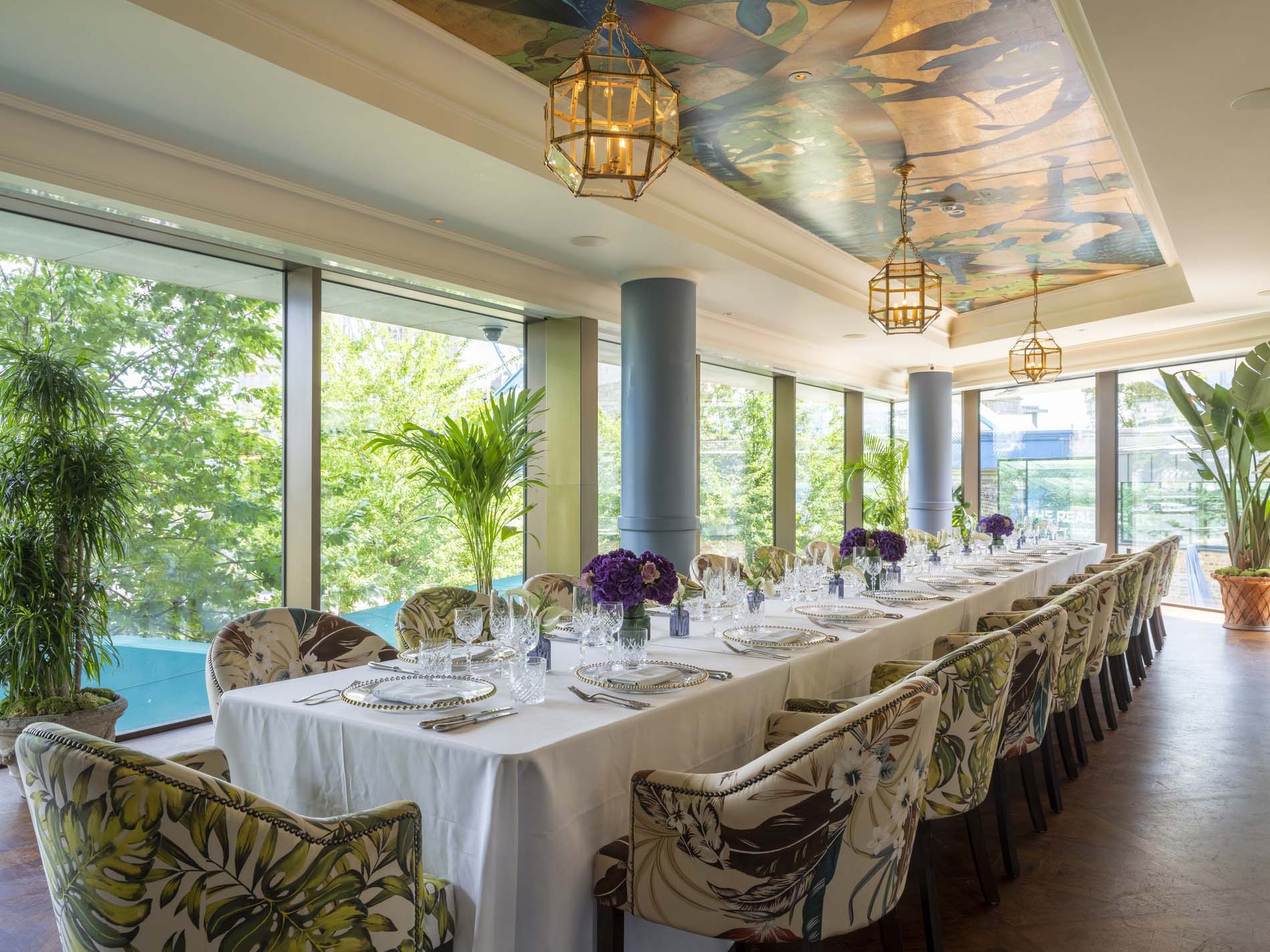 Private dining event space at The Ivy Tower Bridge