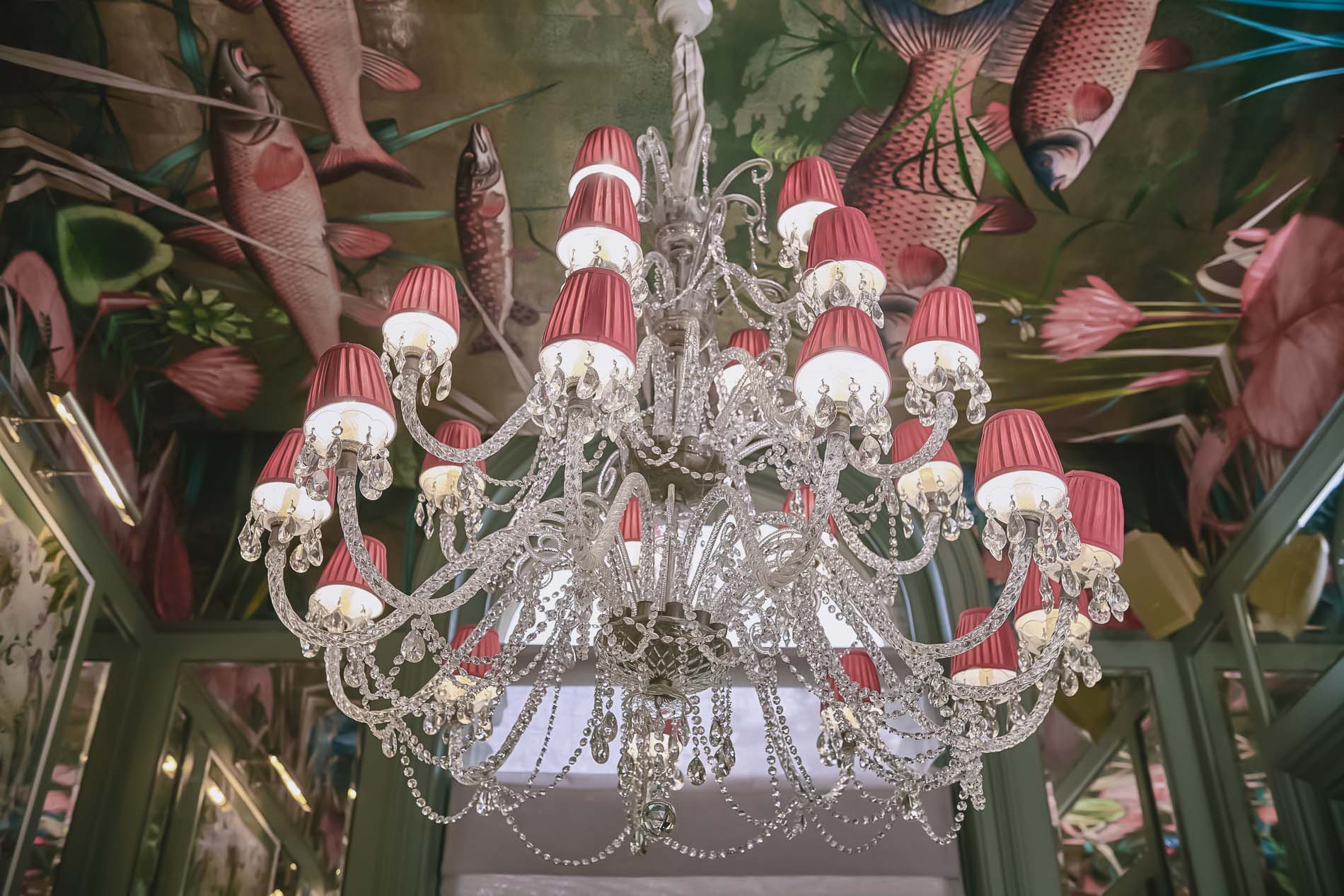 Ceiling close up at The Ivy Exeter.