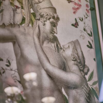 Artwork closeup at The Ivy Exeter.