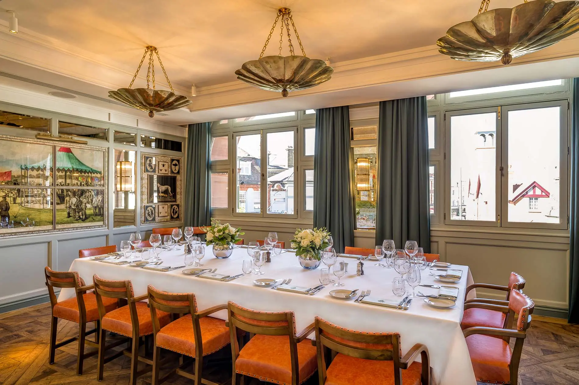 Private dining room at The Ivy Cafe Wimbledon restaurant
