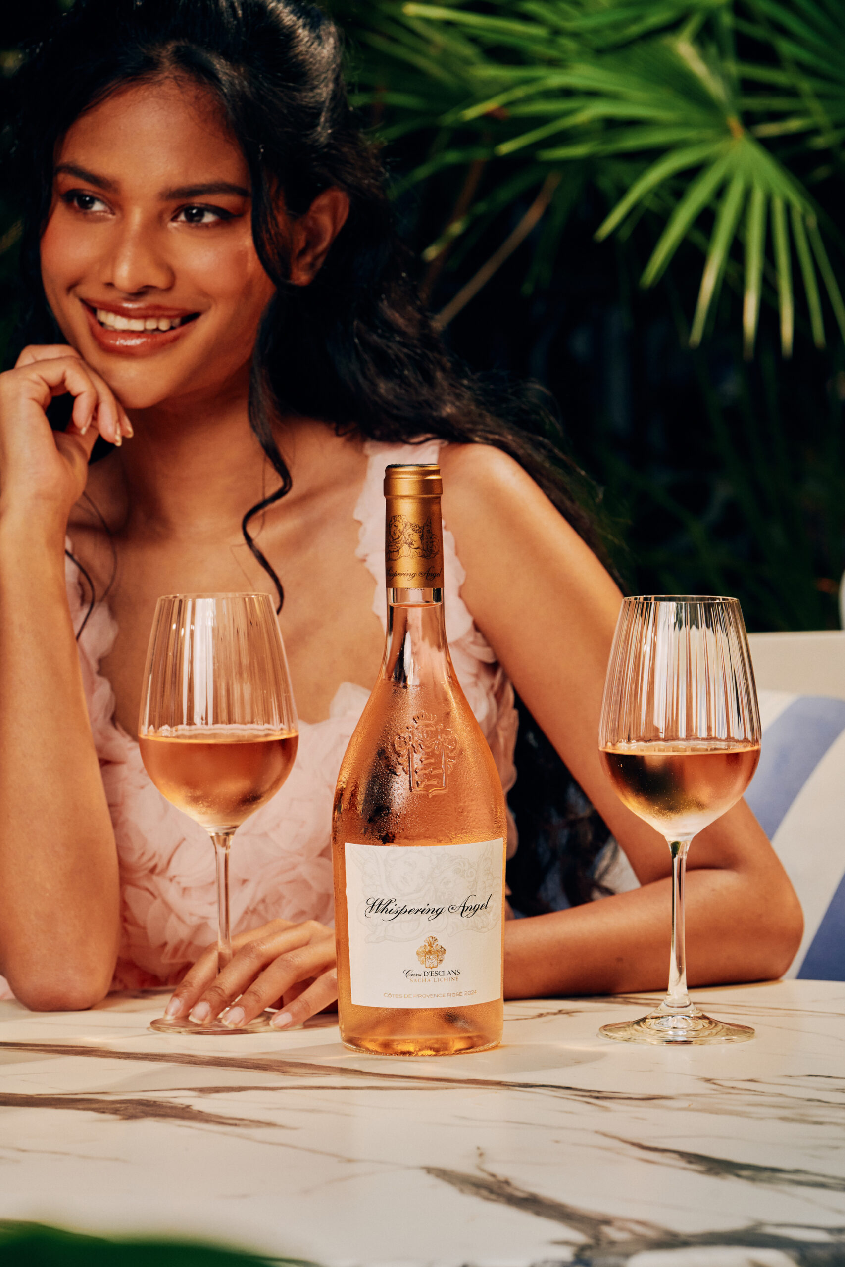 whispering angel rose at the ivy