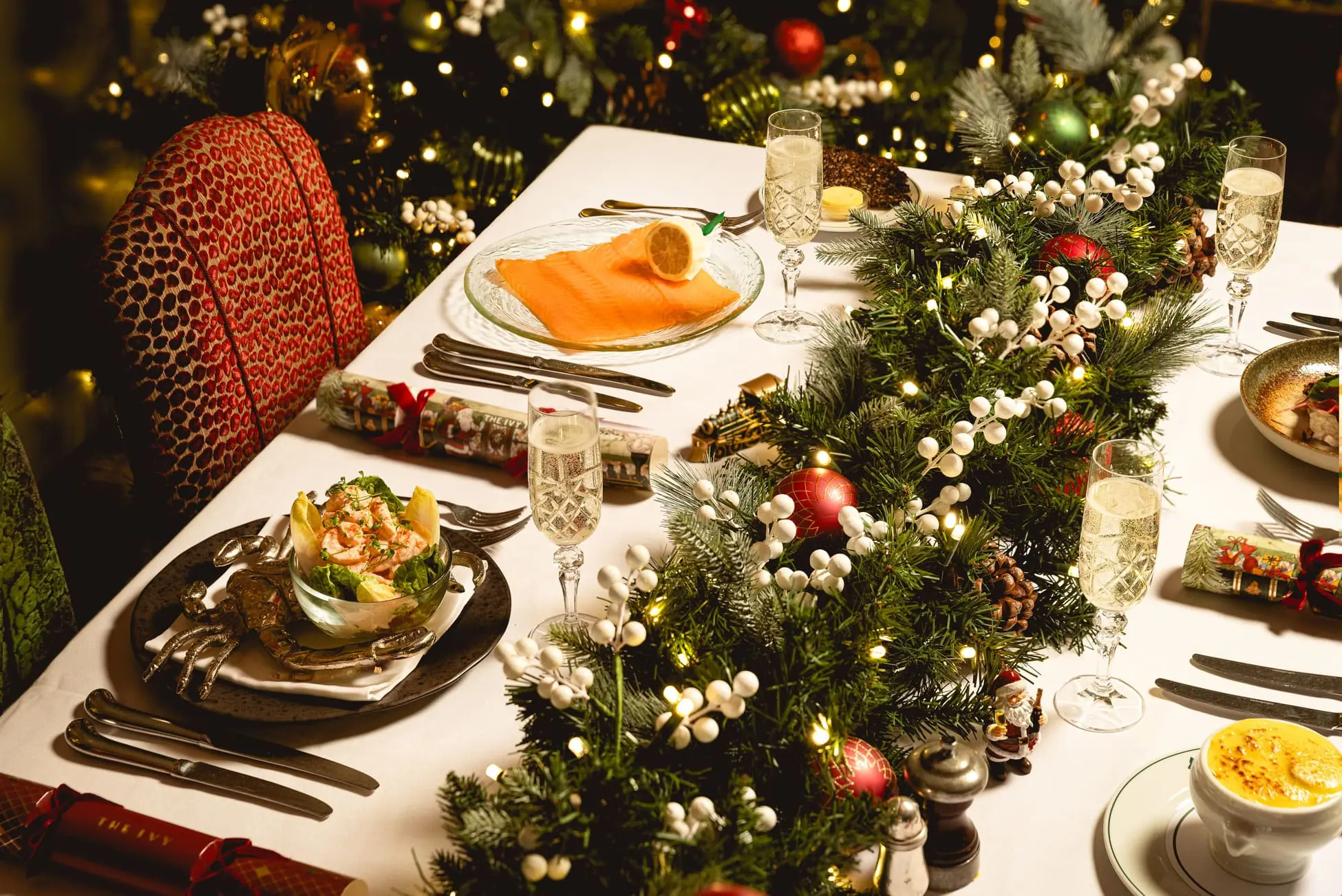 festive bunch at the ivy