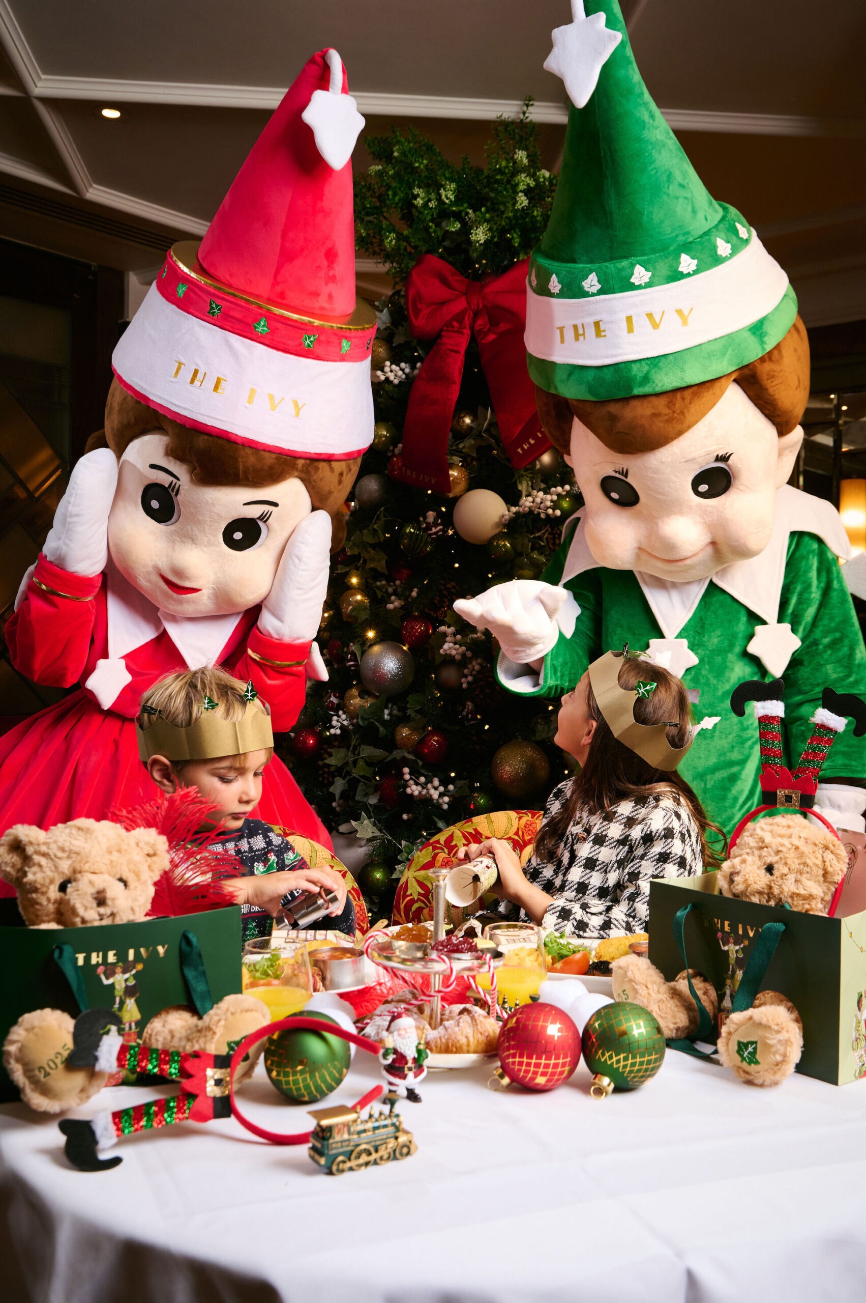 children enjoying naughty elves breakfast