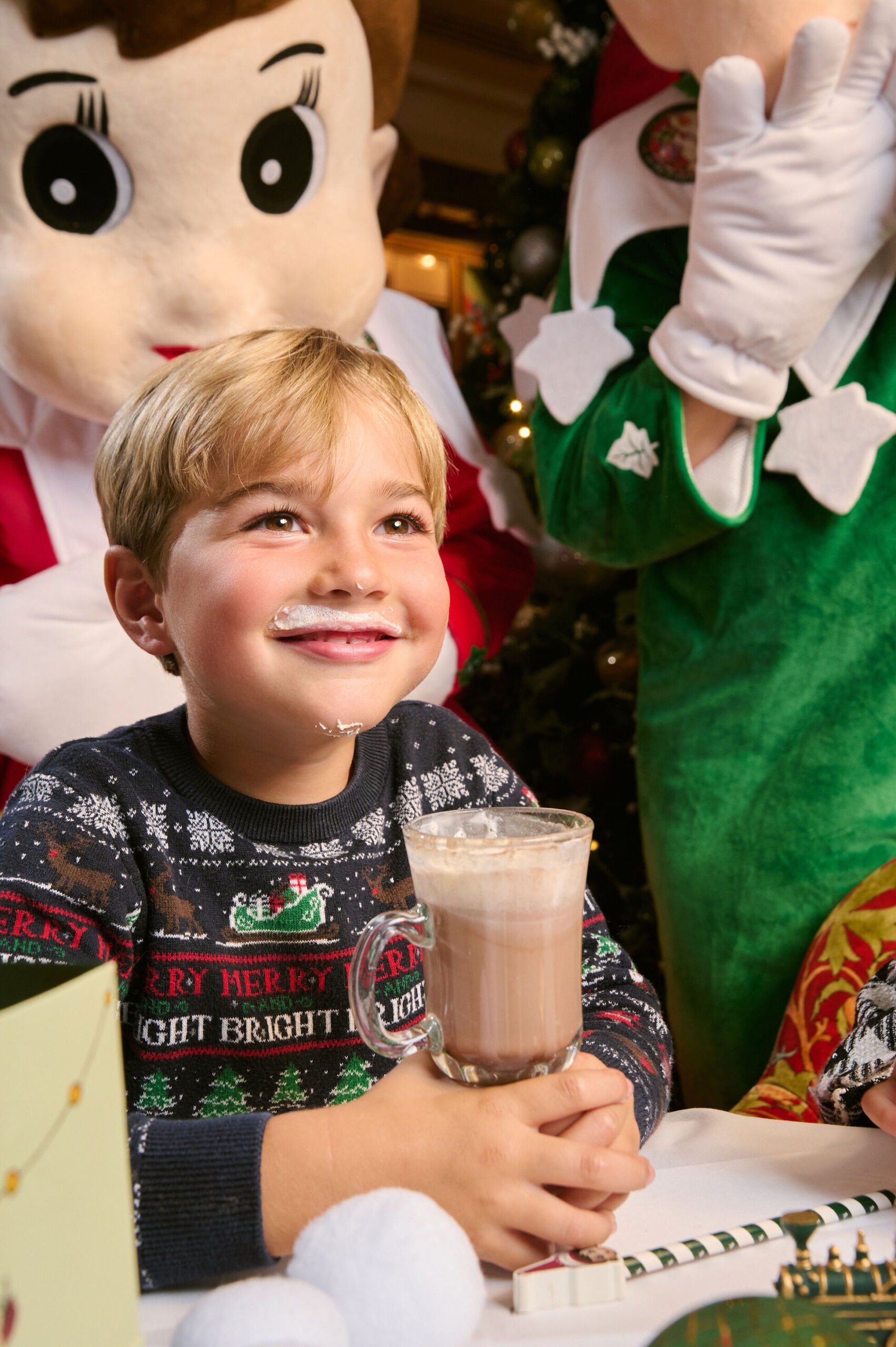child enjoying festive period