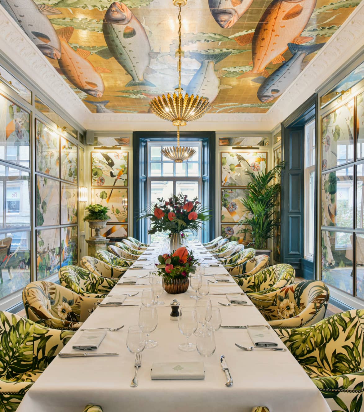 the private dining room at the ivy glasgow