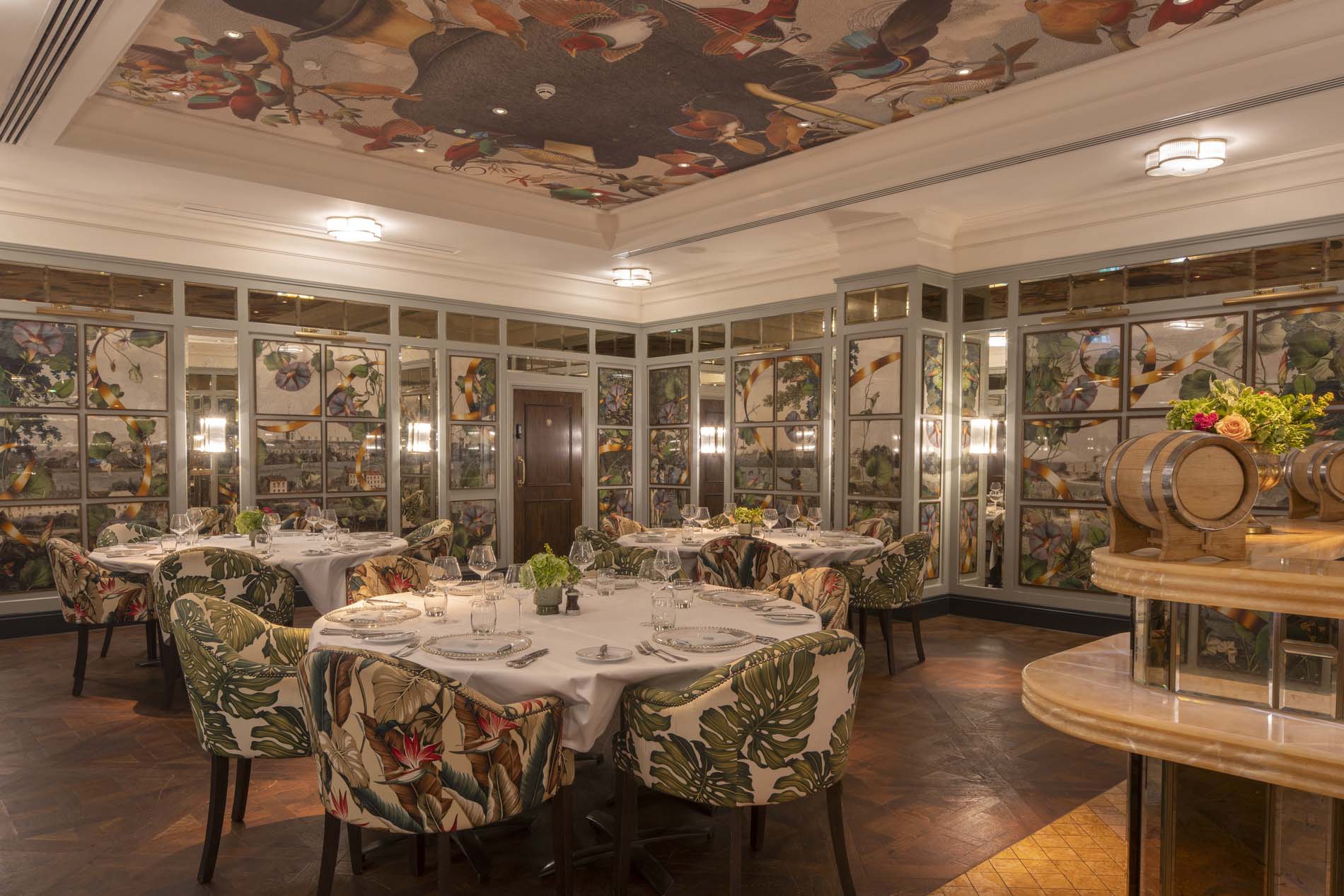 Private dining room at The Ivy Dawson Street restaurant in Dublin