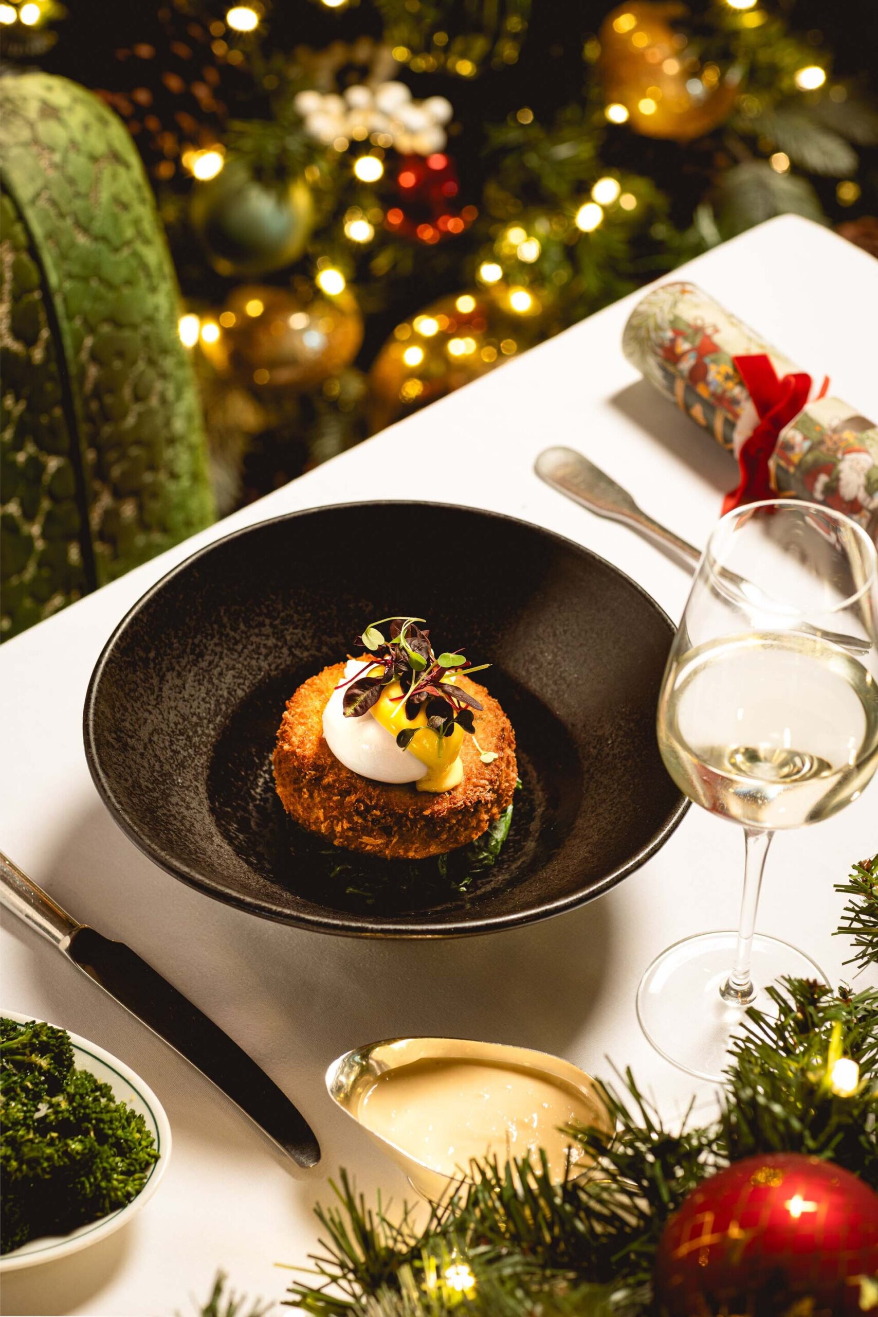 christmas pudding at the ivy