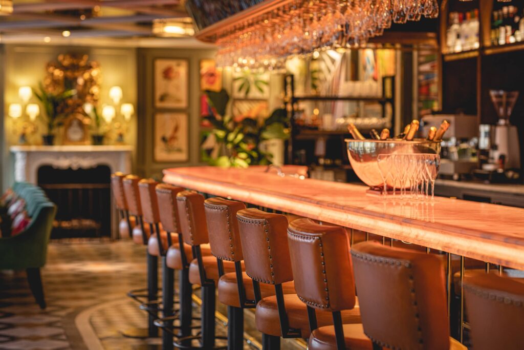 private bar are at the ivy pink bar the ivy Victoria