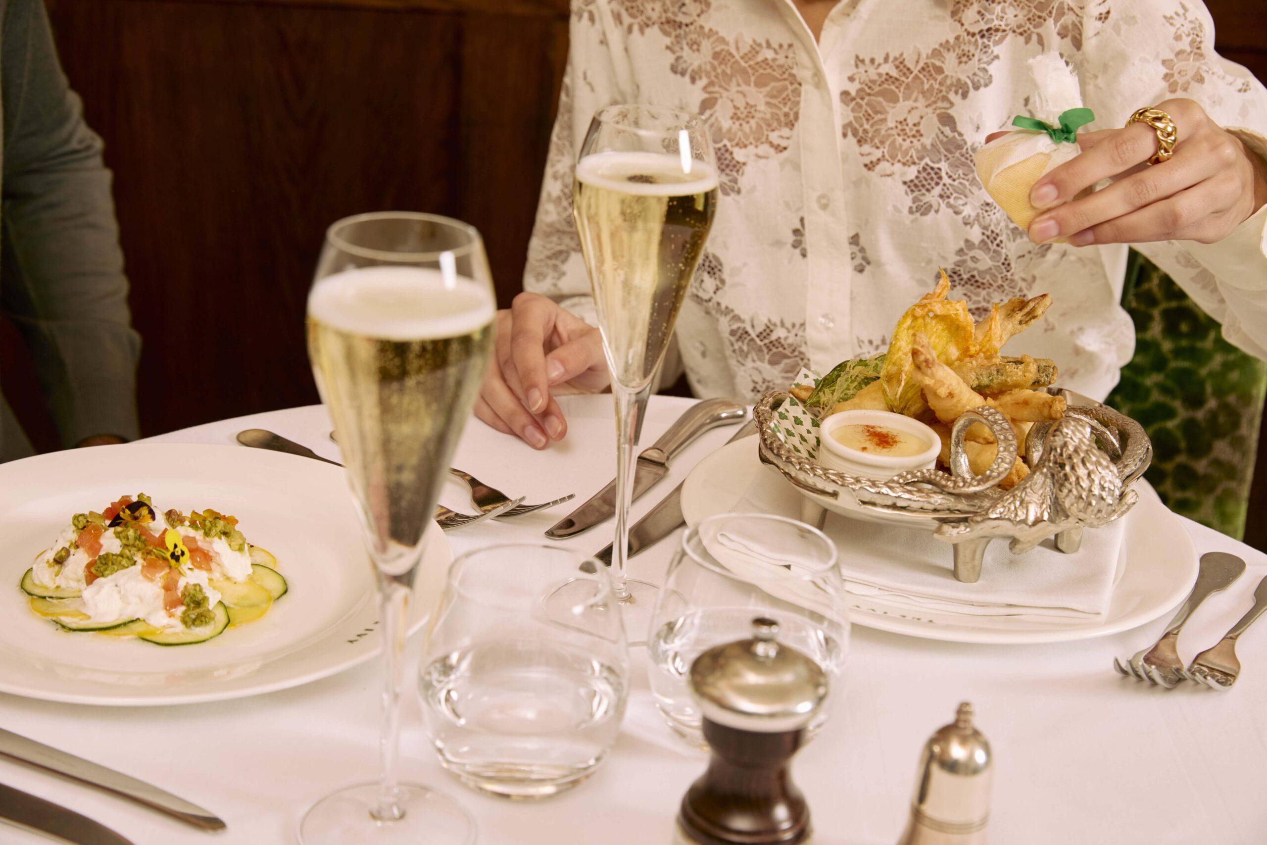 Guests having dinner at The Ivy Chichester.
