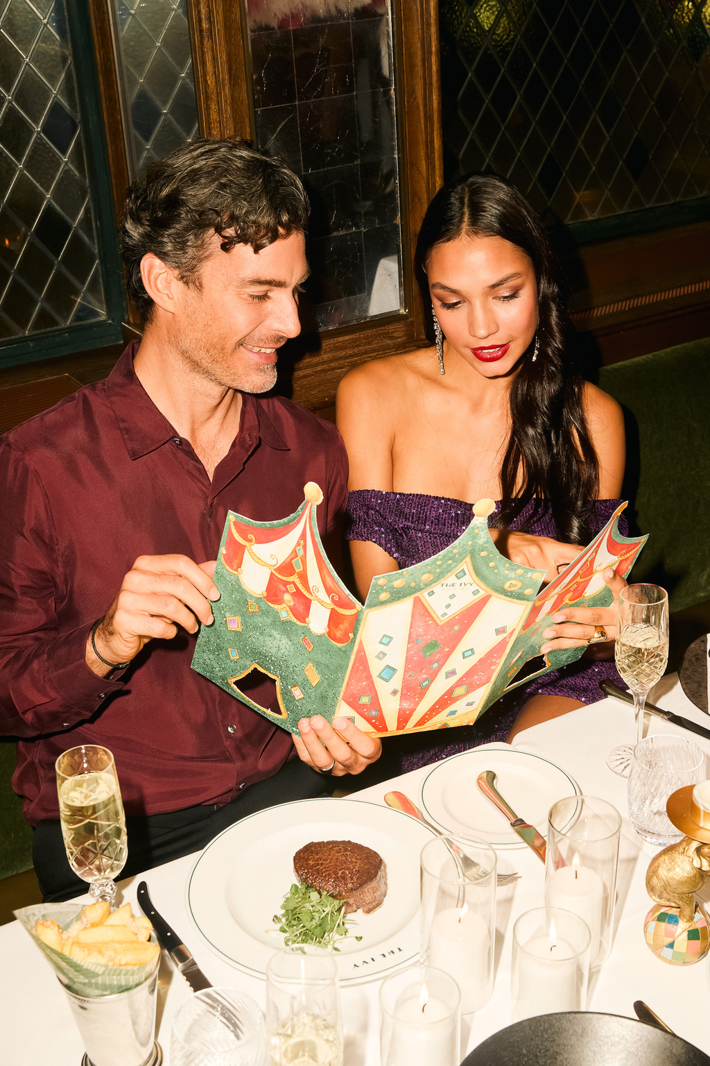 couple celebrating new years eve