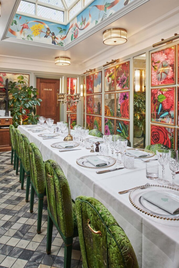 The conservatory private dining room in St Albans
