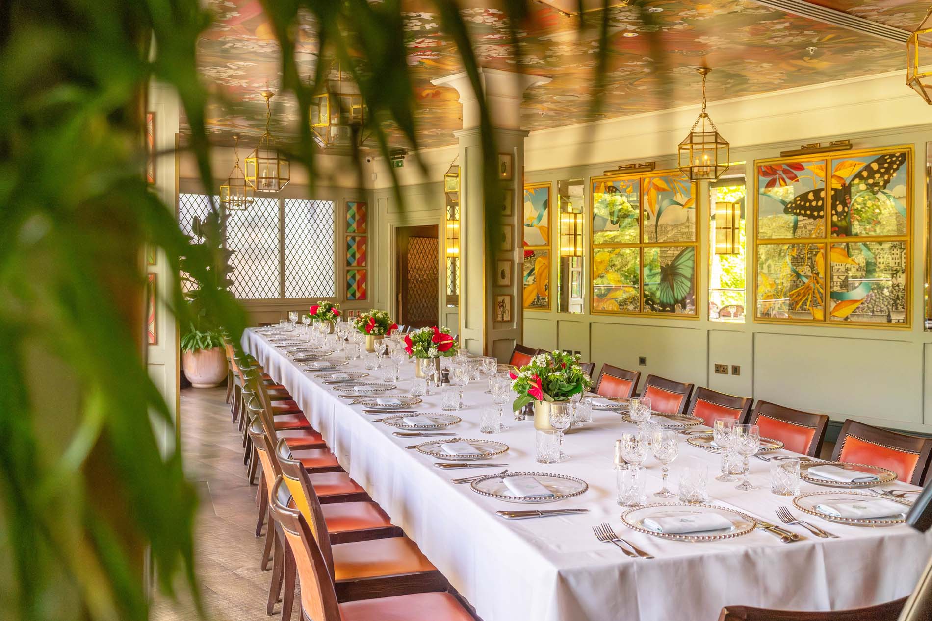 the long dining table at the ivy guildford