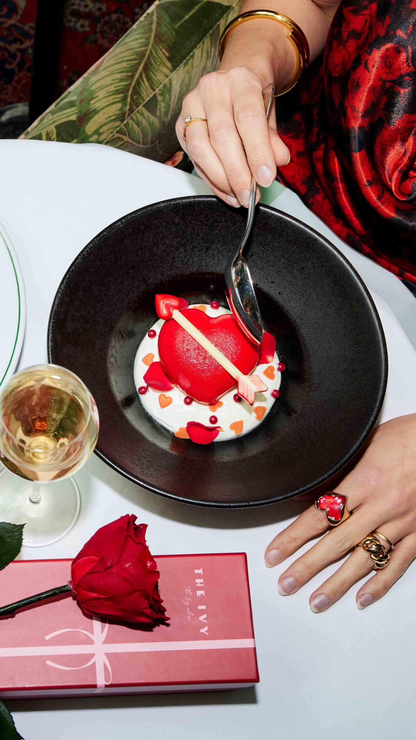valentine's dessert at the ivy
